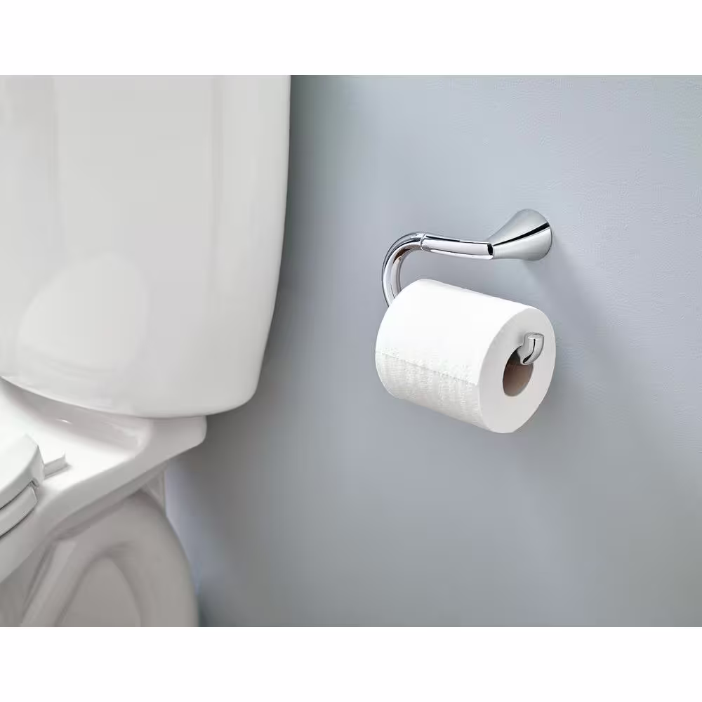 MOEN Glyde Single Post Toilet Paper Holder in Brushed Nickel