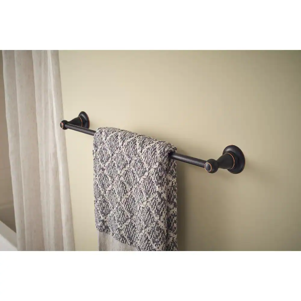 Delta Porter 3-Piece Bath Hardware Set with Towel Ring Toilet Paper Holder and 24 in. Towel Bar in Oil Rubbed Bronze