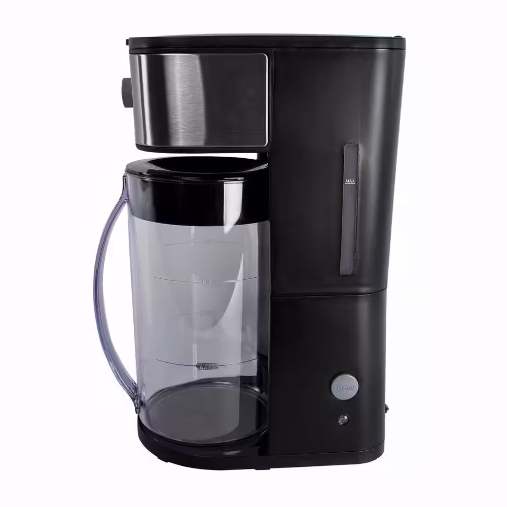 VETTA 10-Cup Black Iced Tea and Coffee Maker with Adjustable Strength Selector
