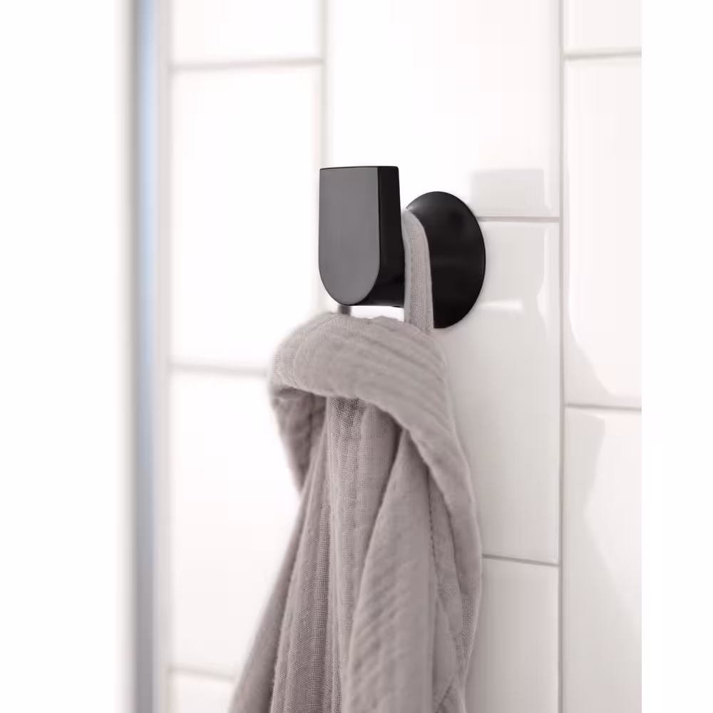 MOEN Genta LX Single Robe Hook in Matte Black