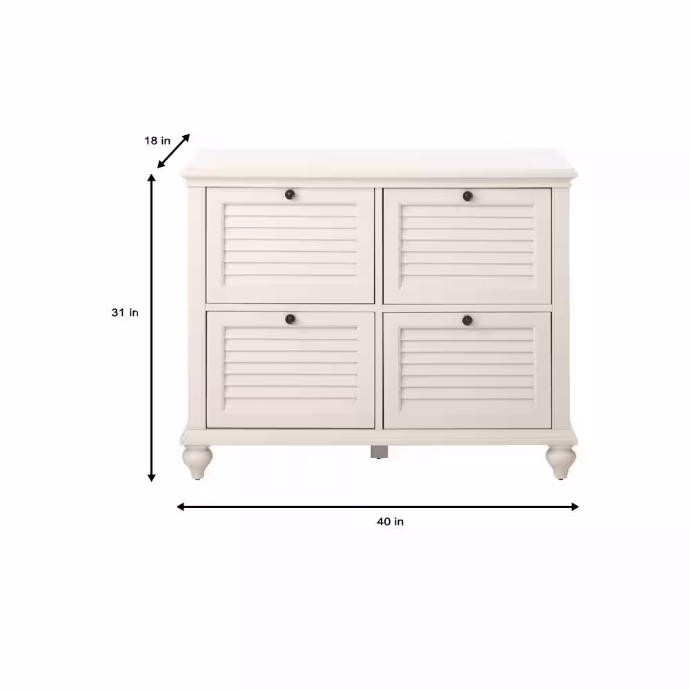 Home Decorators Collection Hamilton Off-White 4-Drawer File Cabinet
