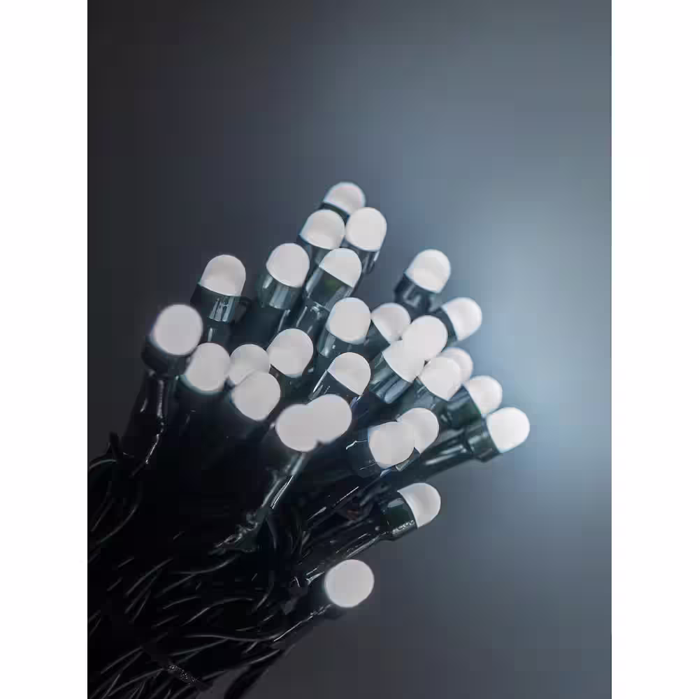 Novolink 200 Light 8 mm Mini Globe Cool White LED Lights with Wireless Smart Control