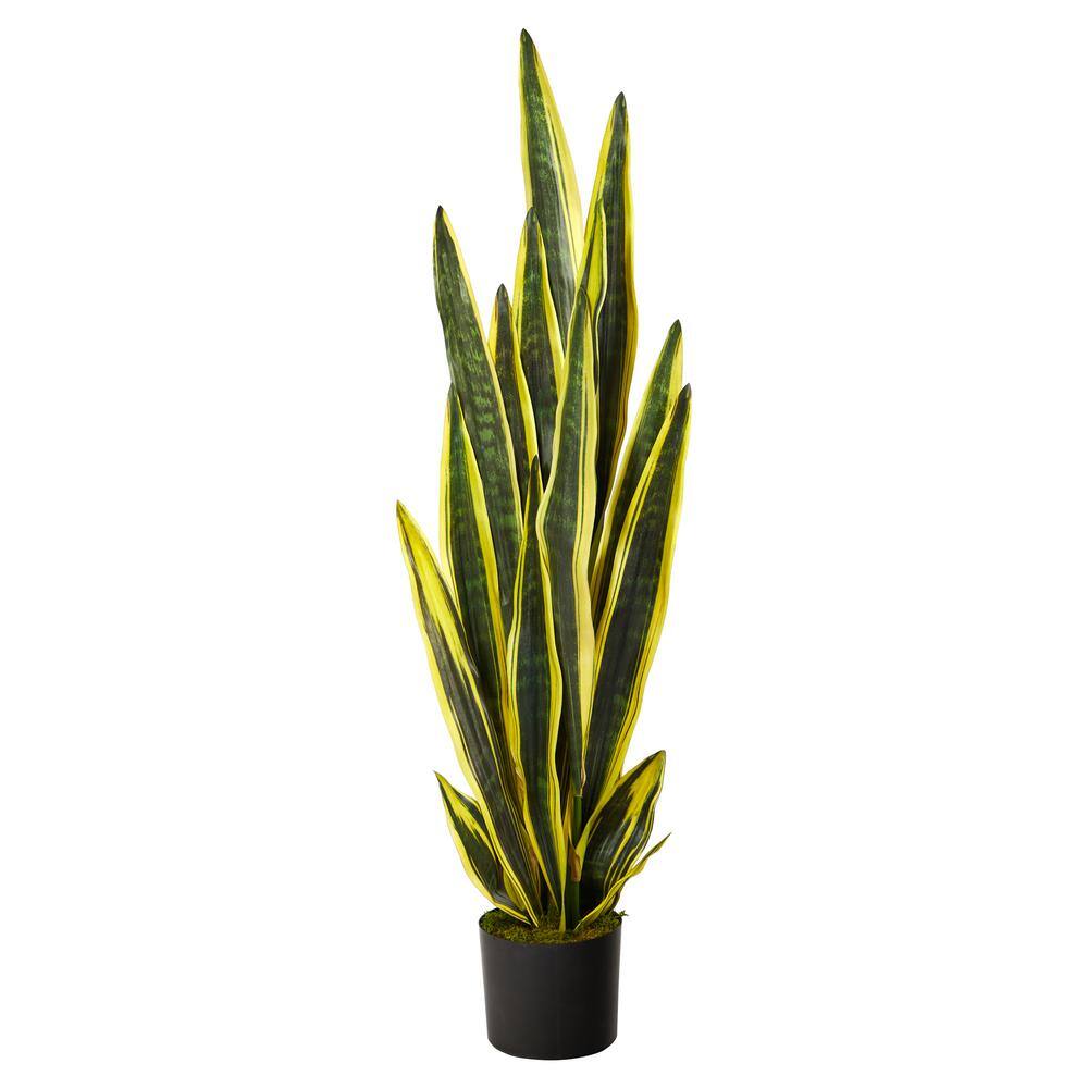Nearly Natural 4ft. Green Sansevieria Artificial Plant