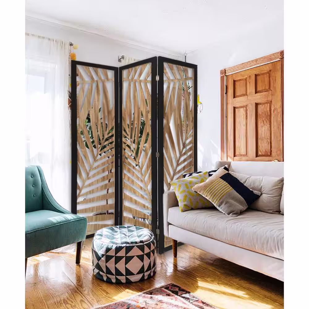 HomeRoots Mariana Wood 3-Panel divider