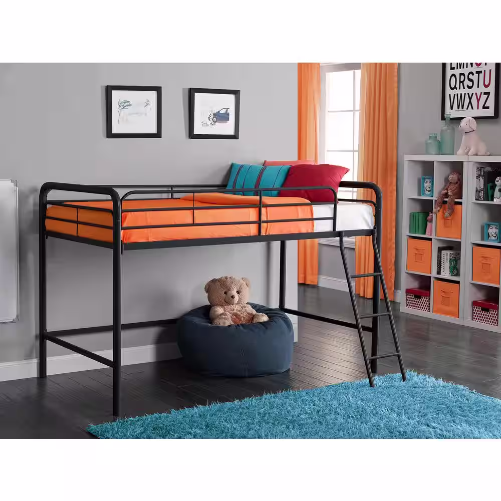 DHP Twin Metal Kids Loft Bed