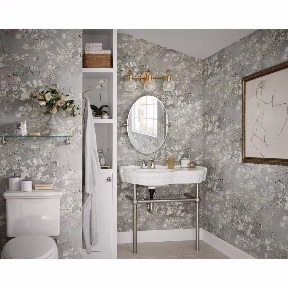 MOEN Banbury 4 in. Centerset 2-Handle Bathroom Faucet Combo Kit with 3-Piece Hardware Set in Spot Resist Brushed Nickel