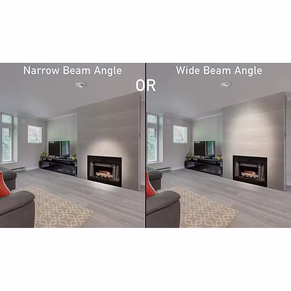 Commercial Electric 6 in. Gimbal Light Adjustable Beam Angle Bulb Direction Integrated LED Recessed Light Trim 670 Lumens 3000K (8-Pack)