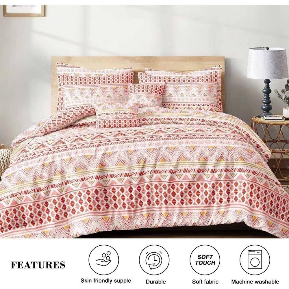 Shatex 2 Piece All Season Bedding Twin size Comforter Set, Ultra Soft Polyester Elegant Bedding Comforters Pink