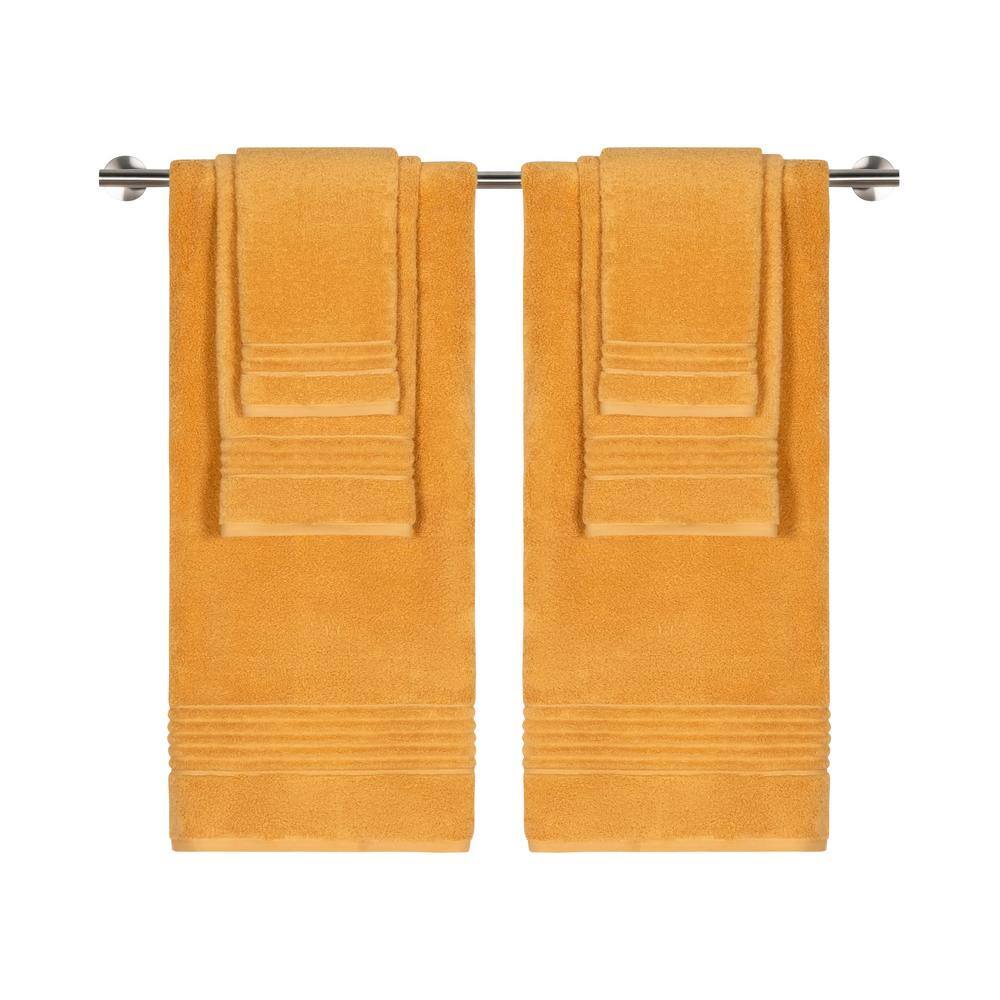 Caro Home 6-Piece Beeswax Coventry Cotton Towel Set