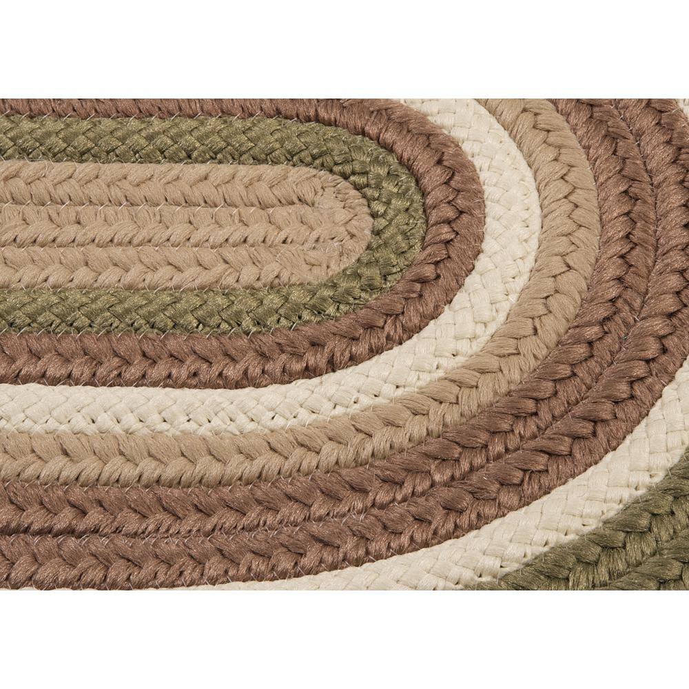 Home Decorators Collection Frontier 5 ft. x 8 ft. Green Braided Oval Area Rug