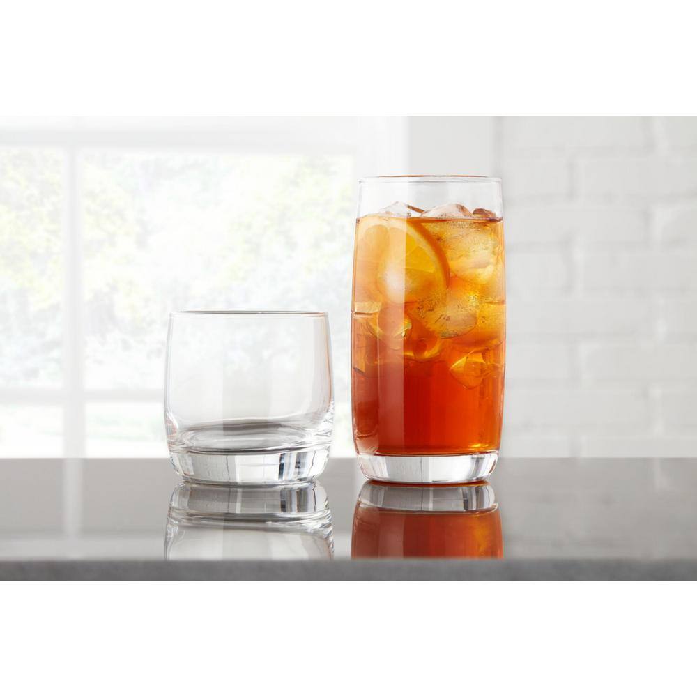 StyleWell 17 oz. and 10 oz. Glass Tumblers (Set of 16)