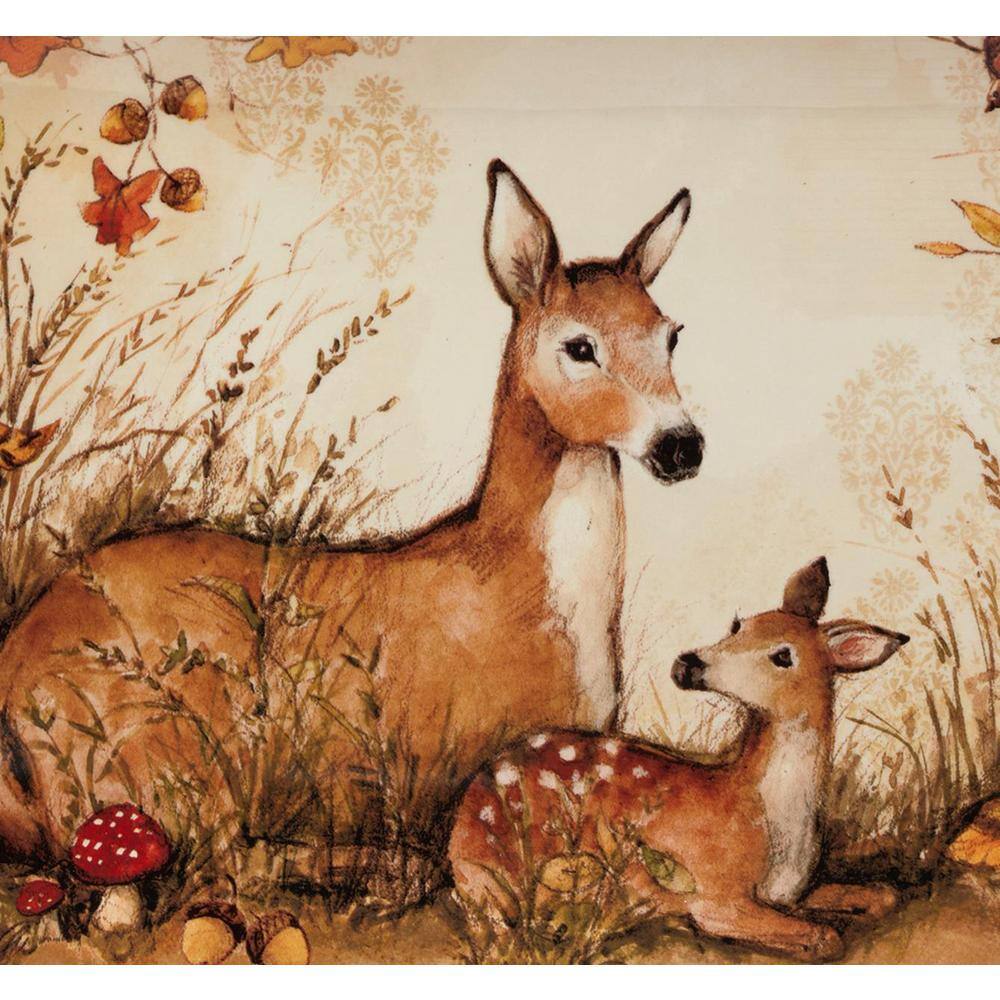 Certified International Pine Forest 152 oz. 11 in. Multicolor Eathenware Deep Bowl