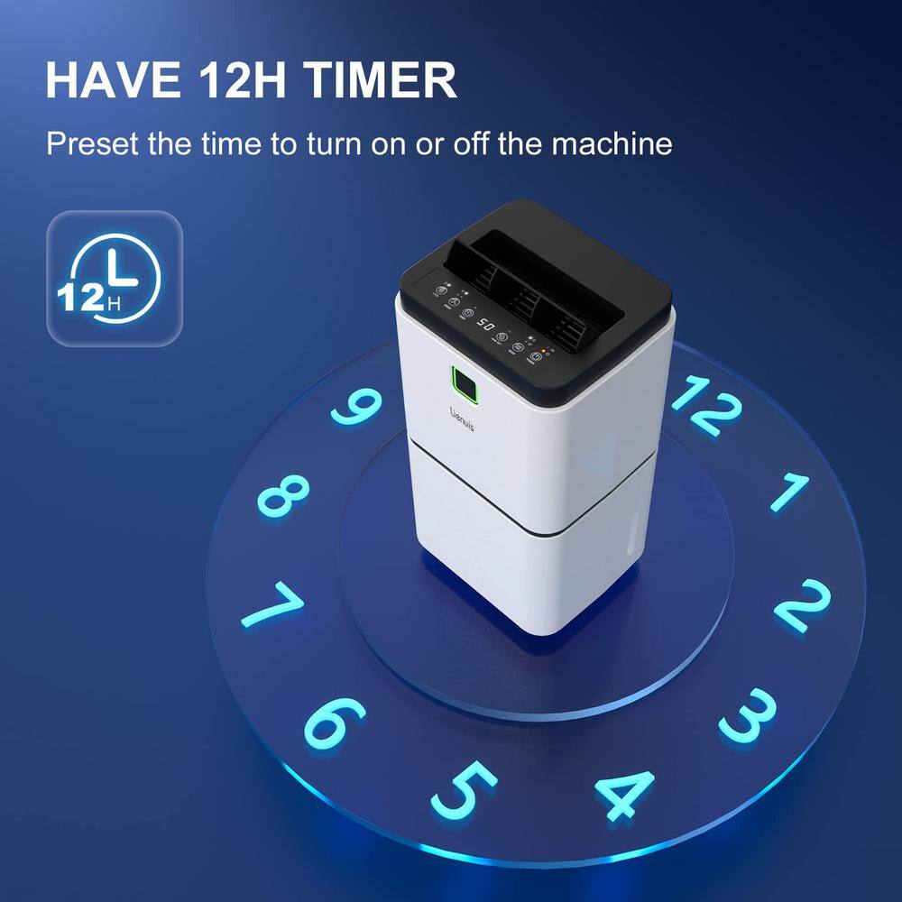 None 25 pt. 1500 sq. ft. Home Dehumidifiers in. Whites with Drain Hose and Water Tank