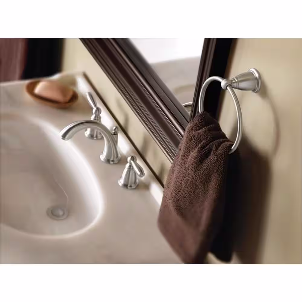 MOEN Brantford Towel Ring in Brushed Nickel