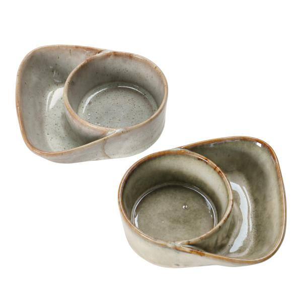 Storied Home 20.29 fl.oz Multi-Colored Stoneware Soup Bowls (Set of 2)