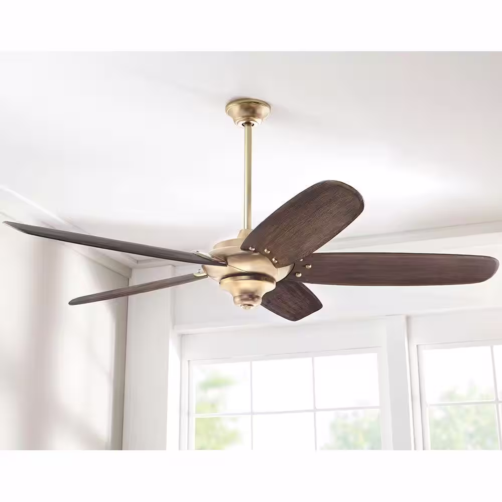 Home Decorators Collection Altura DC 68 in. Indoor Brushed Gold Dry Rated Ceiling Fan with Downrod, Remote Control and DC Motor
