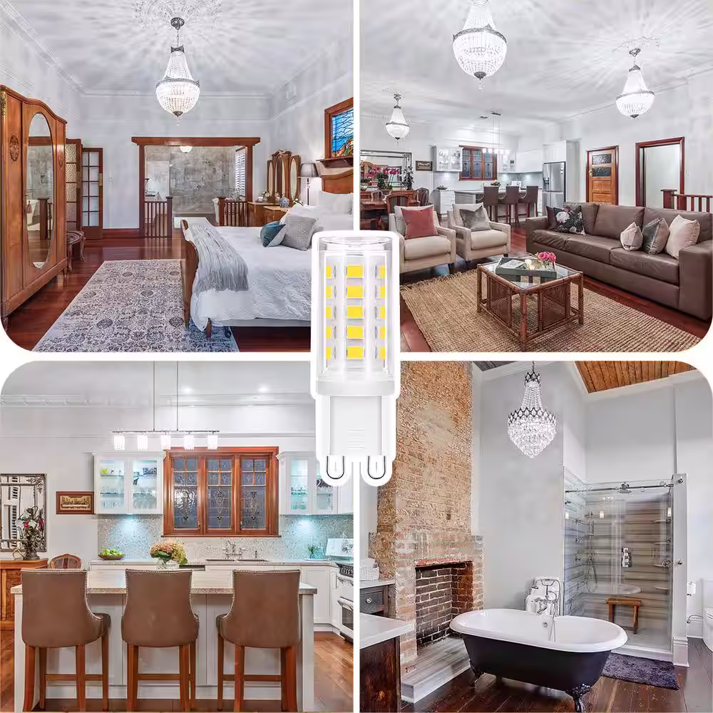 YANSUN 40-Watt Equivalent G9 Base Non-Dimmable LED Light Bulb in Daylight 6000K (5-Pack)