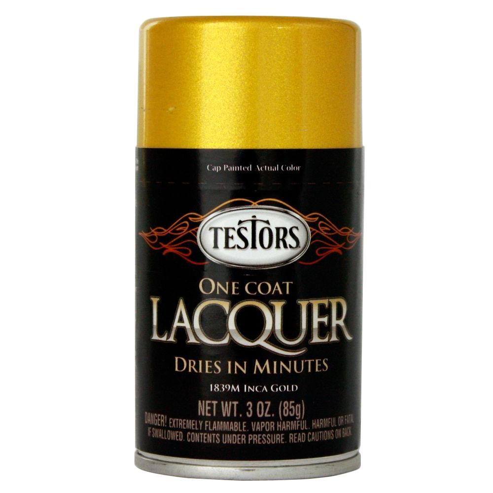 Testors 3 oz. Inca Gold Lacquer Spray Paint (3-Pack)