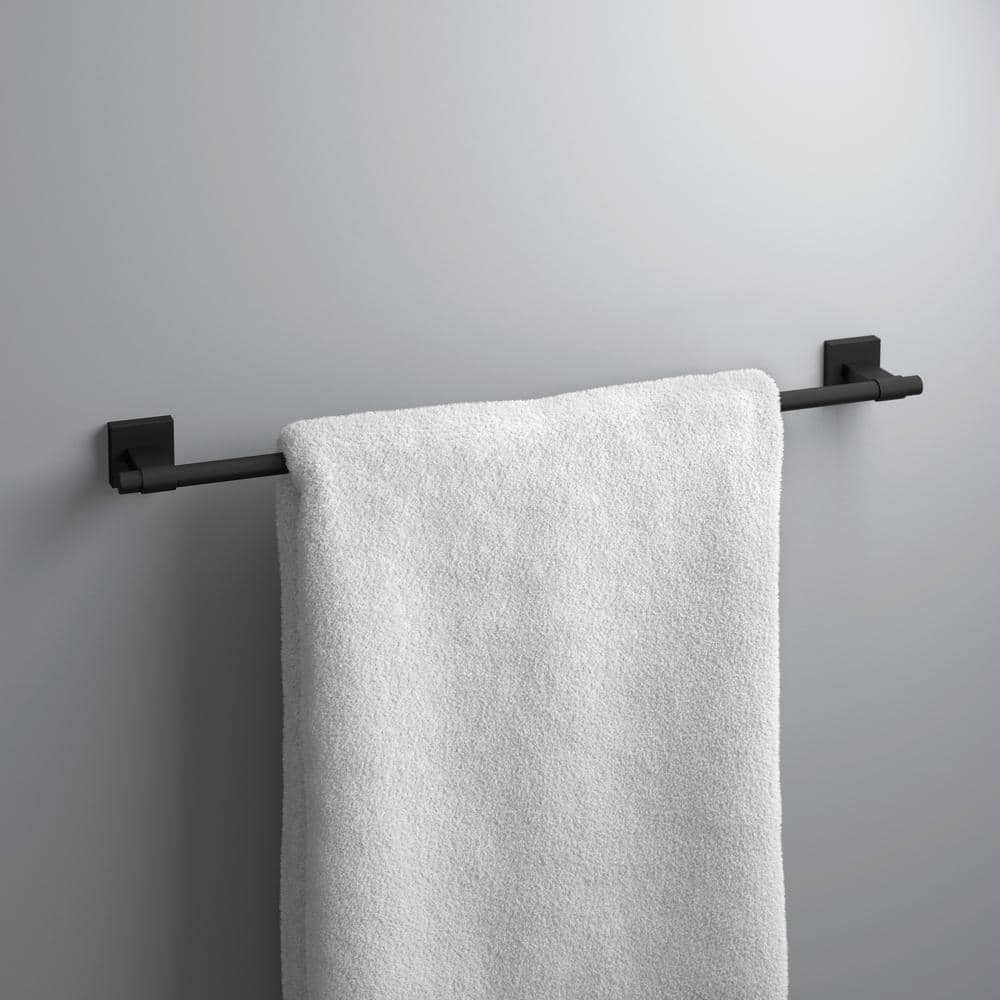 Franklin Brass Maxted 24 in. Towel Bar in Matte Black