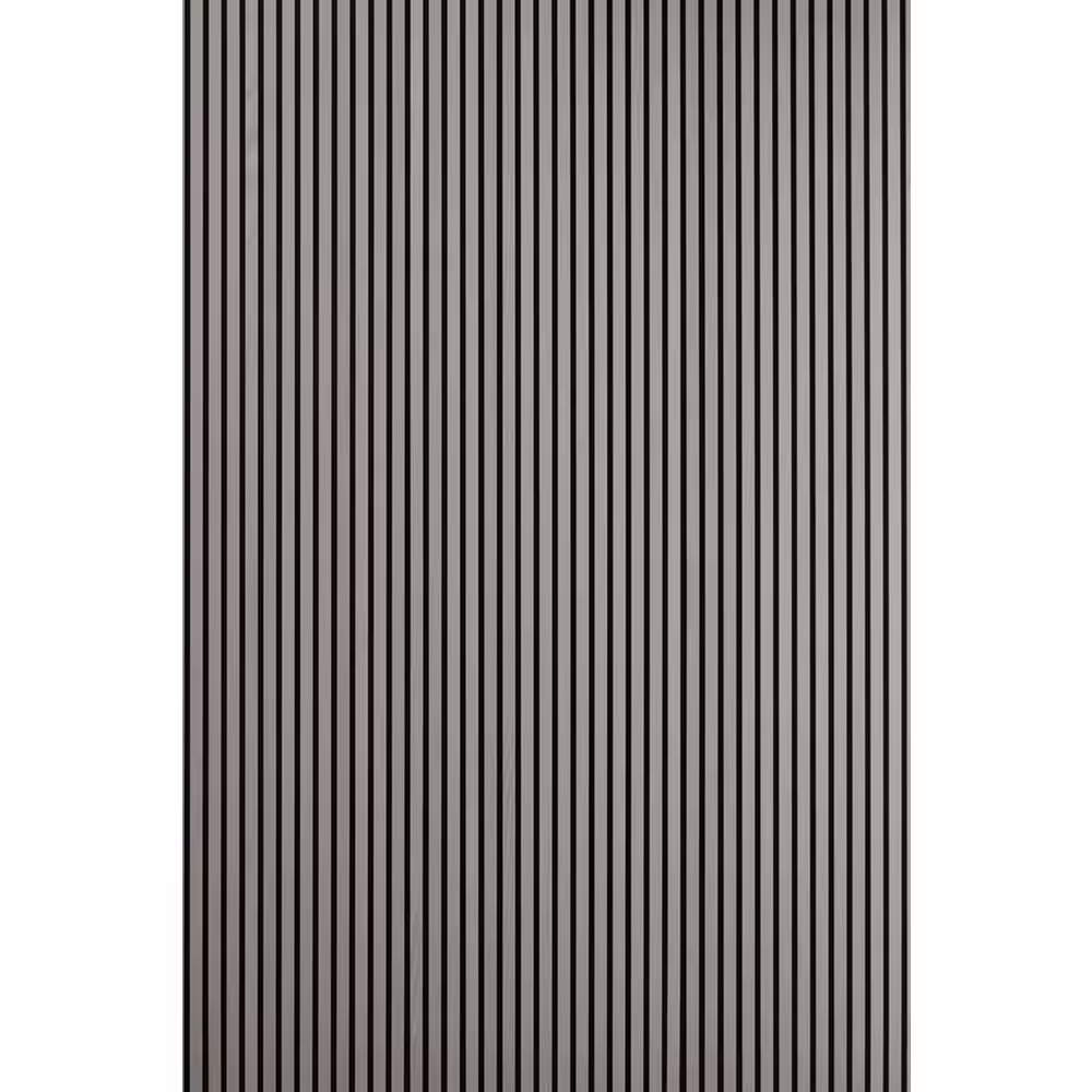 Ejoy 12.6 in. x 106 in. x 0.8 in. Acoustic Vinyl Wall Cladding Siding Board in Space Grey Color (Set of 2-Piece)