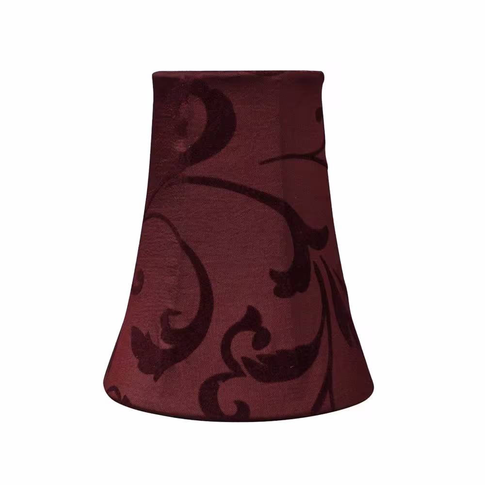 Aspen Creative Corporation 4 in. x 5 in. Red Bell Lamp Shade (6-Pack)