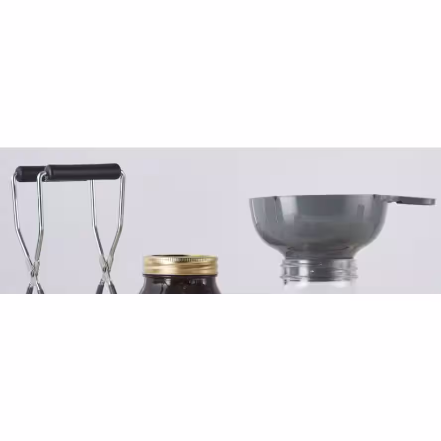 KILNER Clear Glass 8-Piece Canning Starter Set