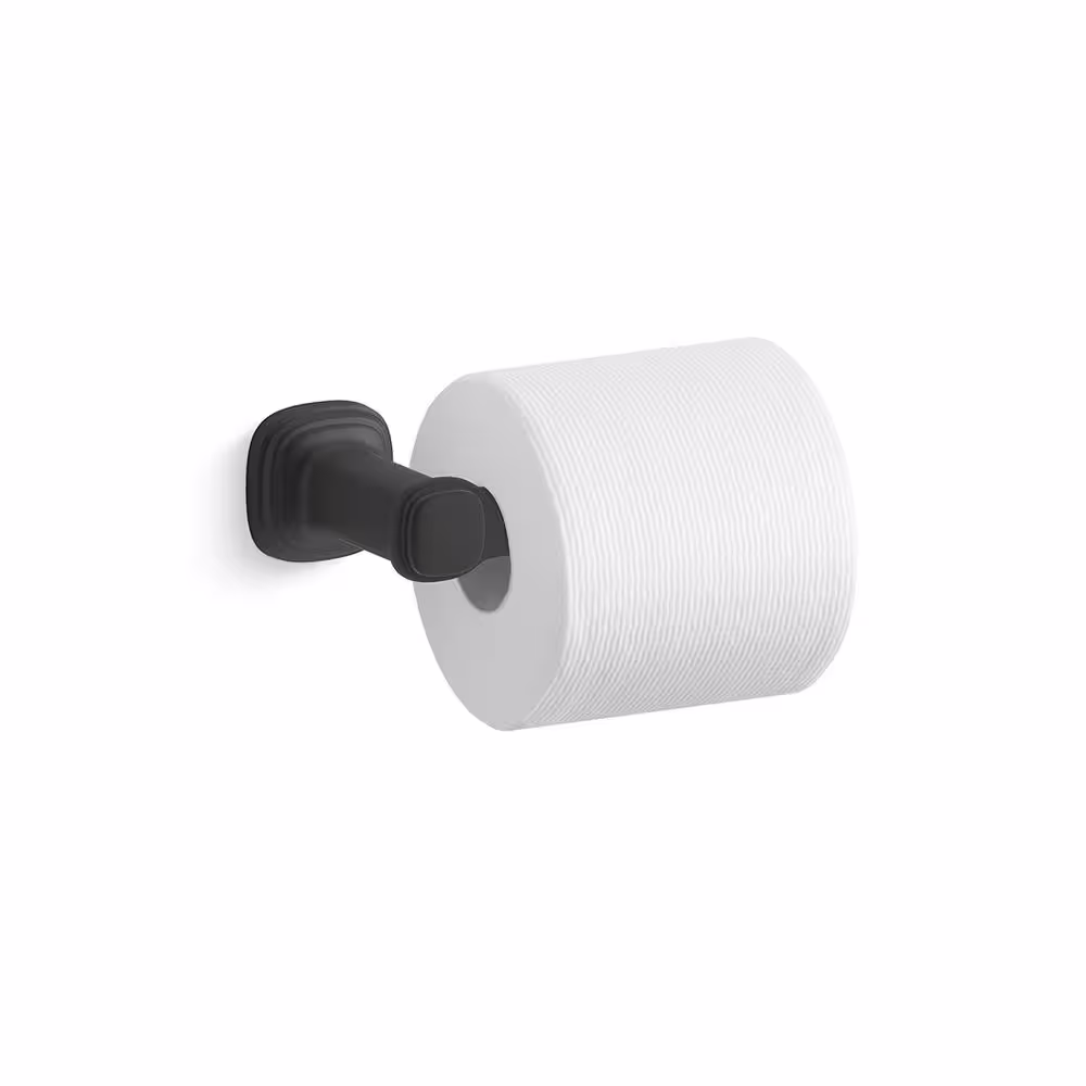 KOHLER Numista Wall-Mount Toilet Paper Holder in Matte Black