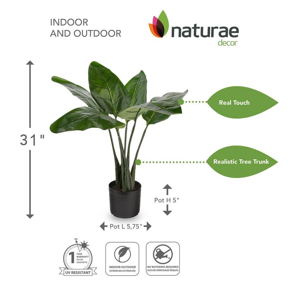 naturae decor Artificial 31 in. Bird Of Paradise Indoor and Outdoor Plants