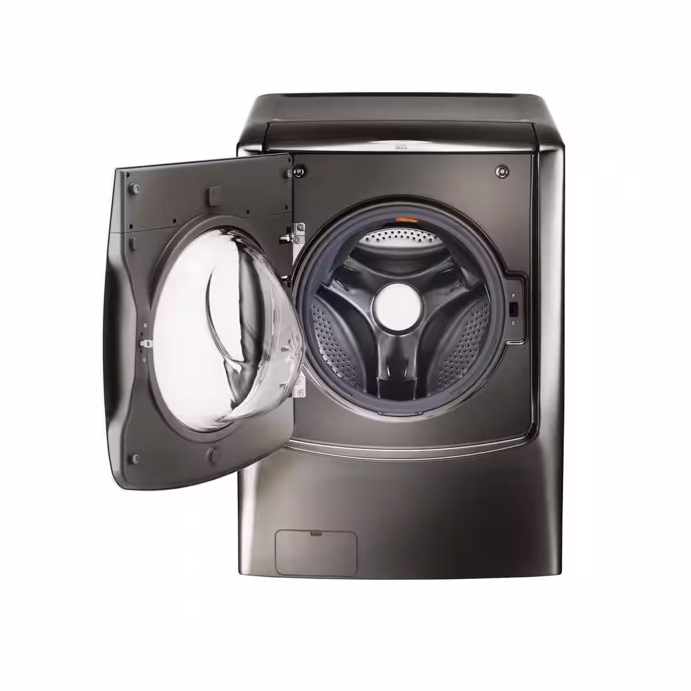 LG SIGNATURE 5.8 Cu. Ft. SMART Front Load Washer in Black Stainless Steel with TurboWash and Steam