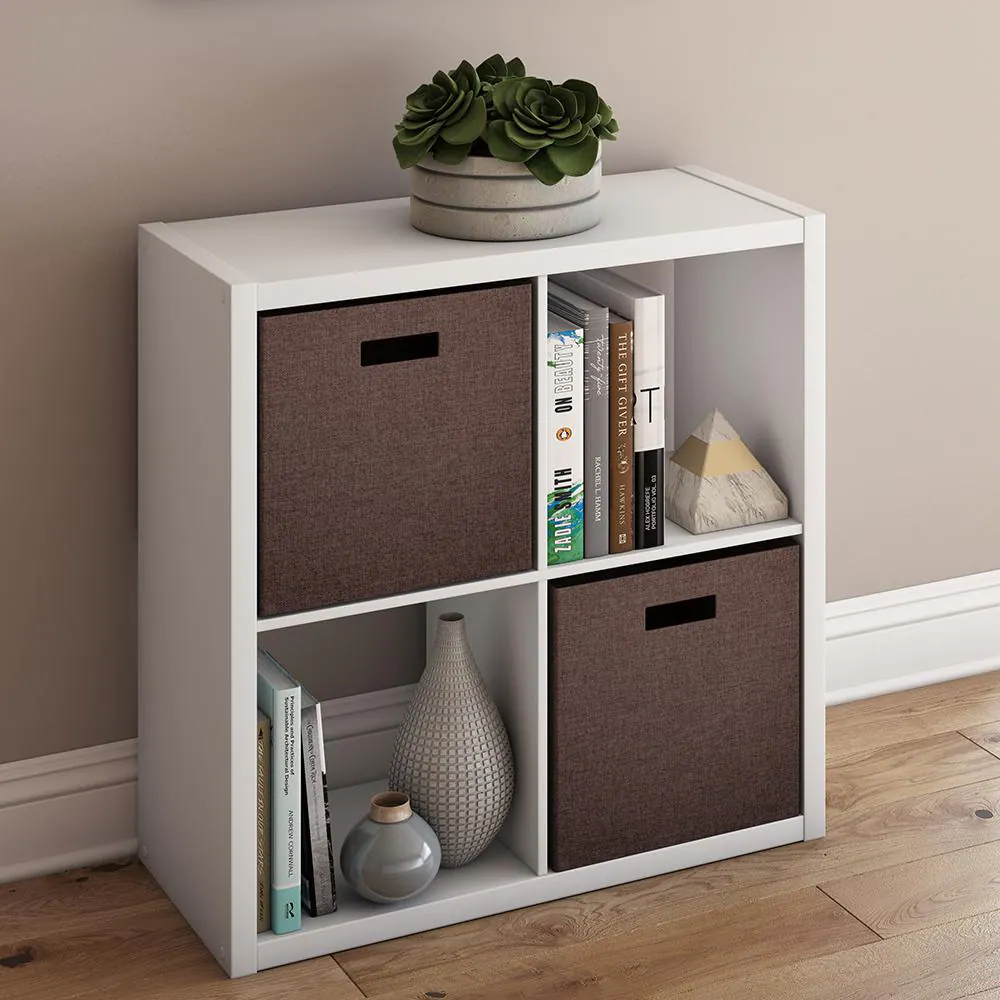 ClosetMaid 30 in. H x 29.84 in. W x 13.50 in. D White Wood Large 4-Cube Organizer