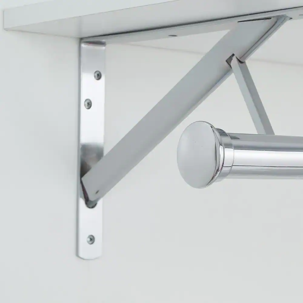 Everbilt 1-5/16 in. Heavy-Duty Chrome Closet Pole End Caps (2-Pack)