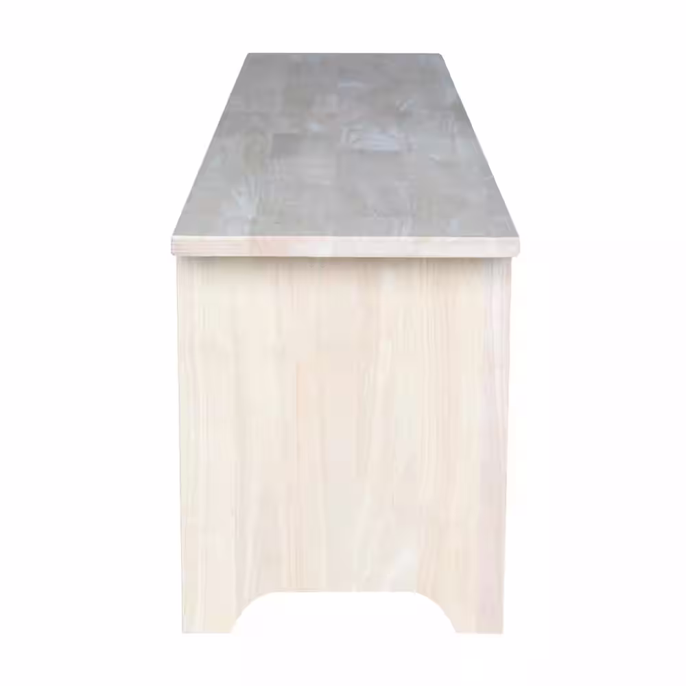 International Concepts Unfinished Storage Bench