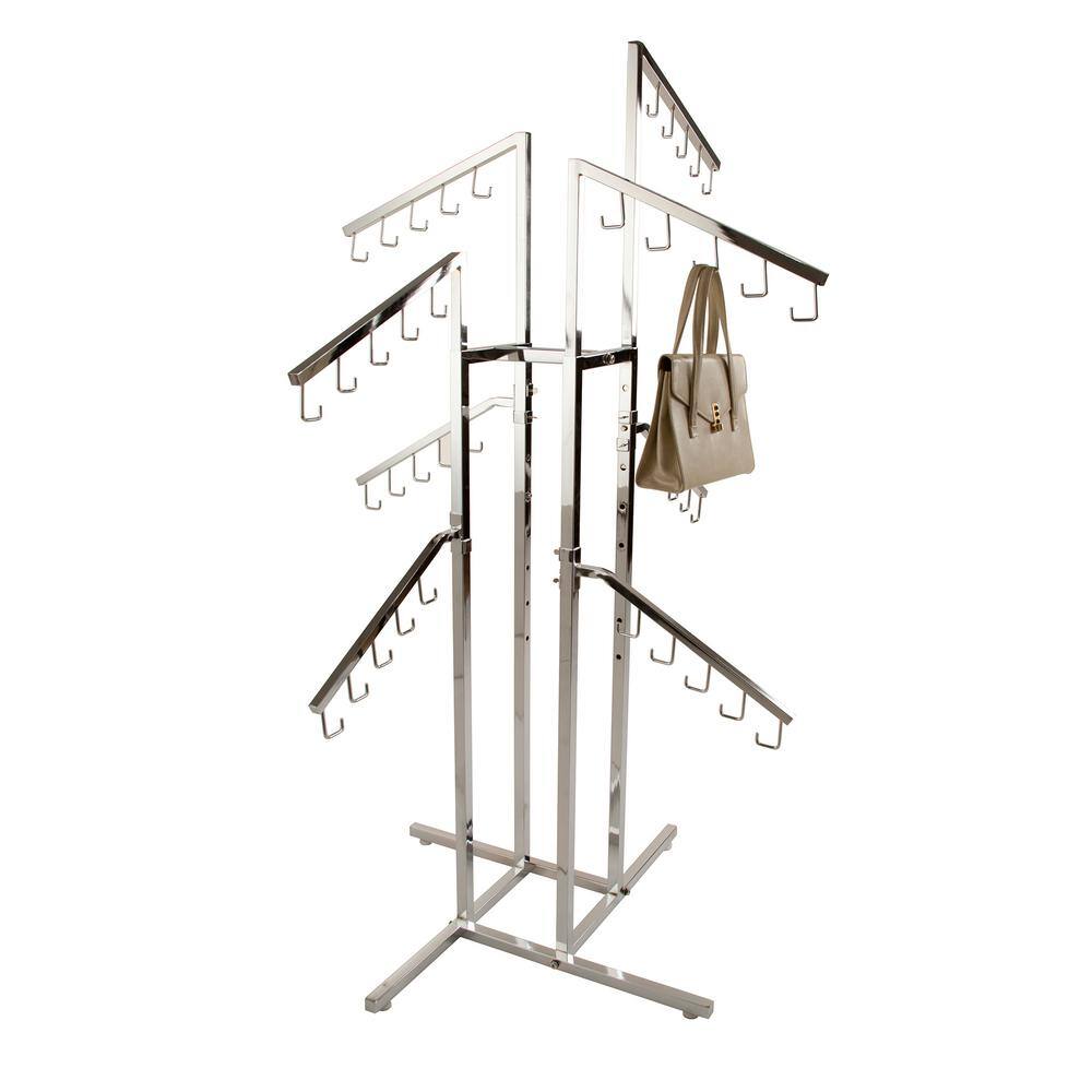 Econoco Chrome Steel Clothes Rack 36 in. W x 72 in. H
