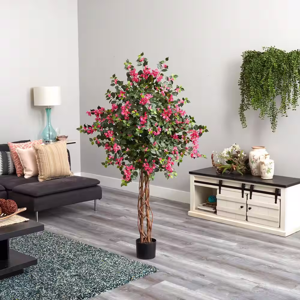 Nearly Natural Indoor 5.5 ft. Bougainvillea Artificial Tree