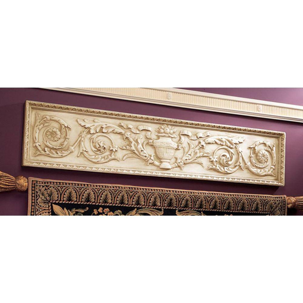 Design Toscano 10 in. x 48 in. Horizontal San Galgano Wall Pediment