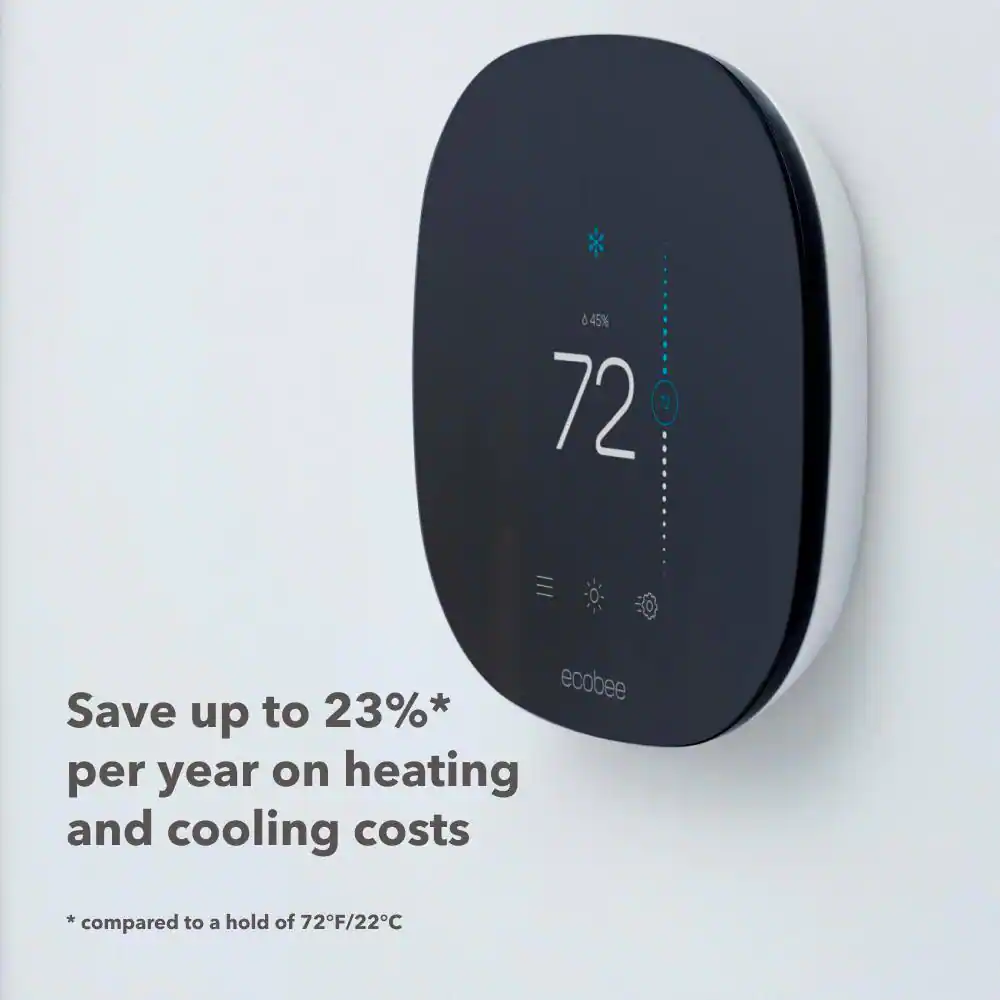 ecobee ecobee3 Lite Programmable Smart Thermostat with Alexa, Google Assistant - Energy Star Certified