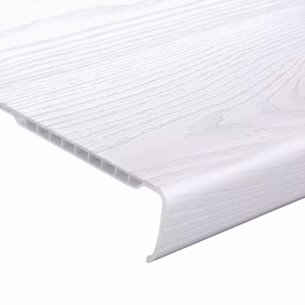 Everbilt 2 ft. x 16 in. Decorative Shelf Cover - White