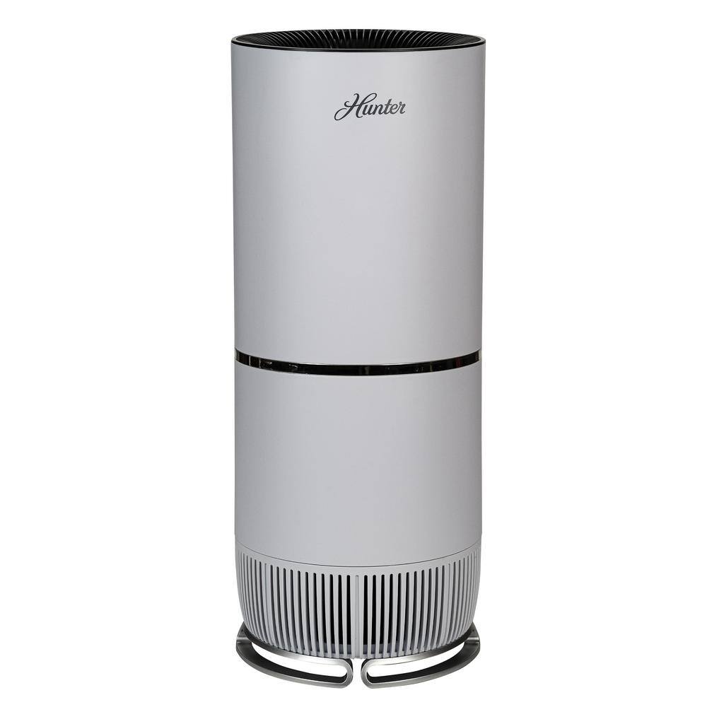 Hunter HP670 True HEPA Air Purifier for Allergies, Digital Tall Tower, White