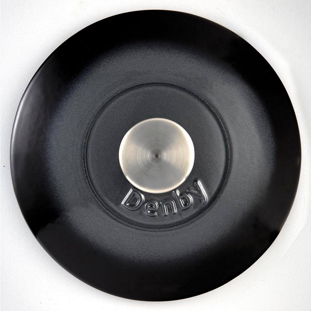 Denby Halo 4.28 qt. Round Cast Iron Casserole Dish with Lid