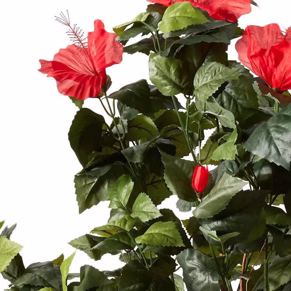 Nearly Natural 4 ft. Artificial Hibiscus Tree