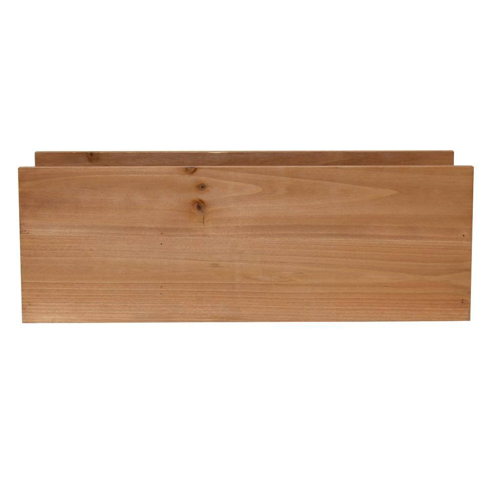 Elegant Designs 5.50 in. H x 5.50 in. W x 15.75 in. D Natural WoodCountertop Organizer Take 1 or Do the Dishes You Choose w Marker Slot