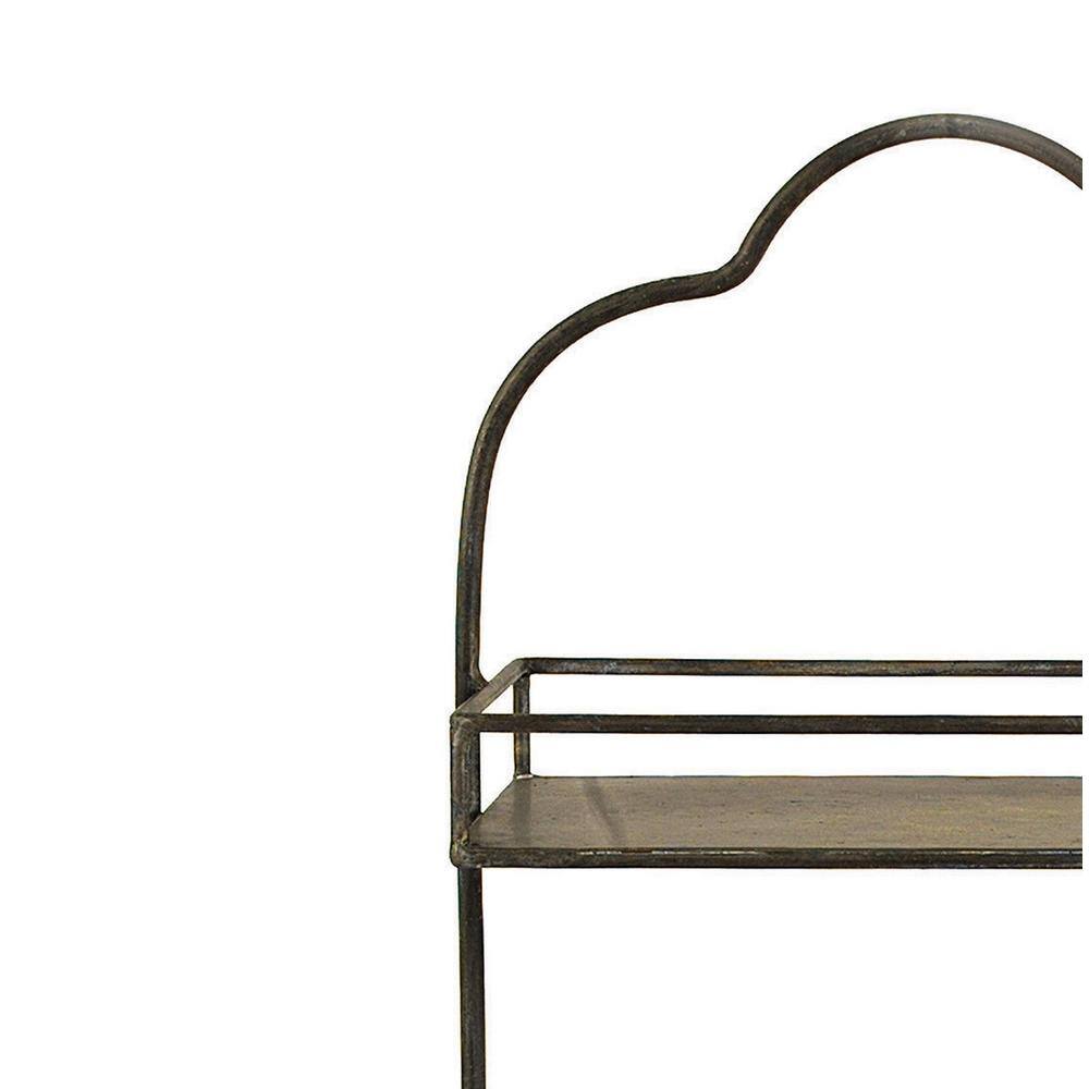 Storied Home 10-1/2 in. L x 17-3/4 in. H Metal 2-Tier Tray