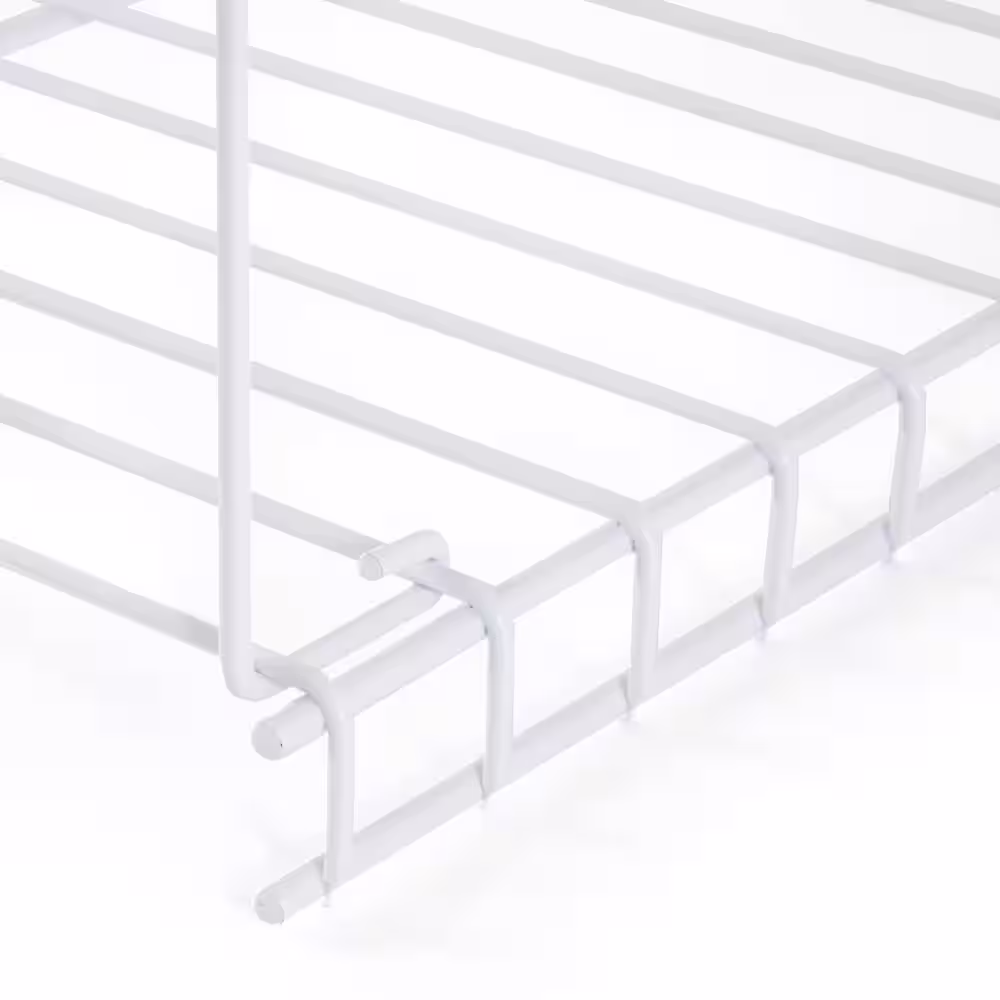 Rubbermaid 5 in. W Steel Universal Wire Closet System Added Storage Hanging Shelf (2 Pack)