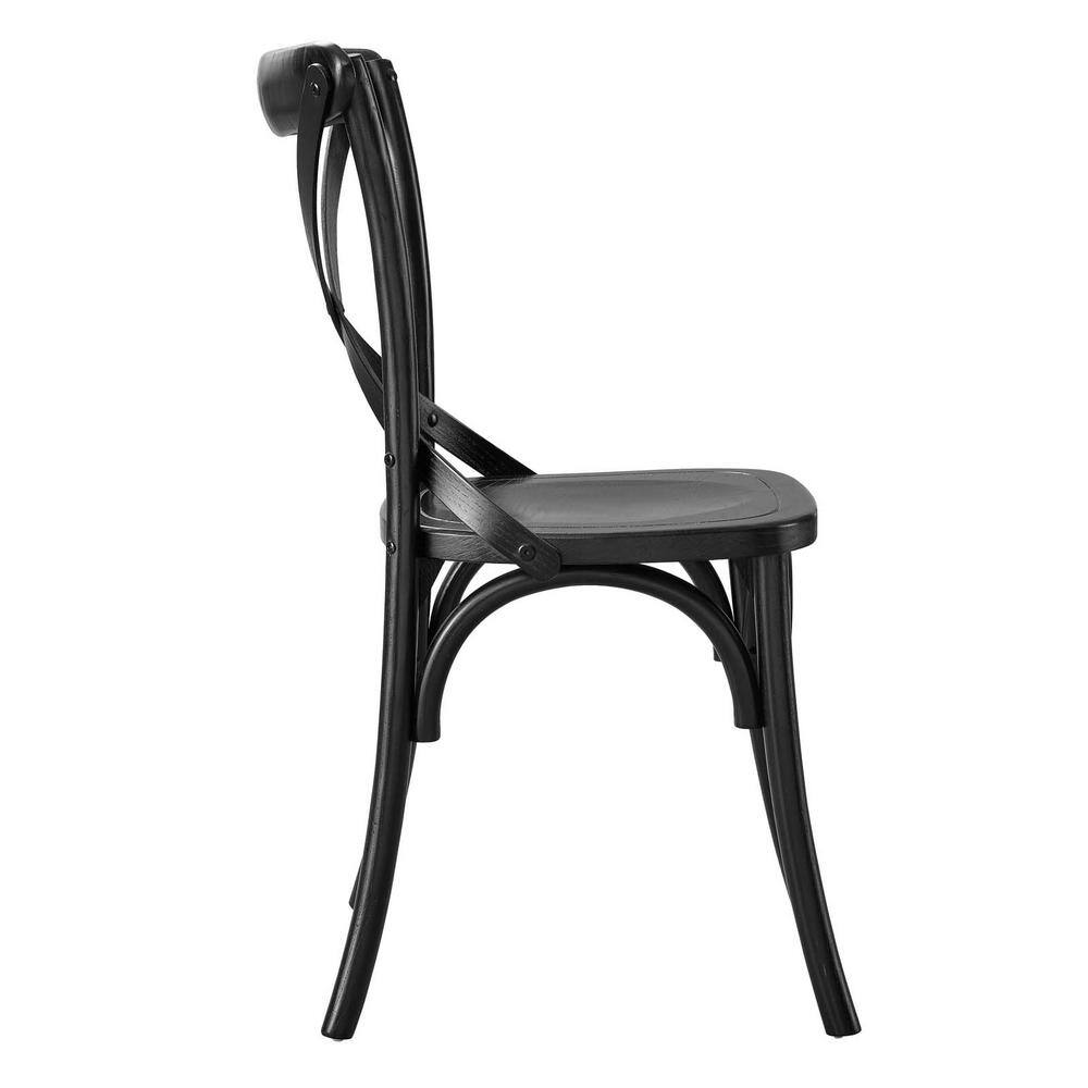 MODWAY Gear Dining Side Chair in Black