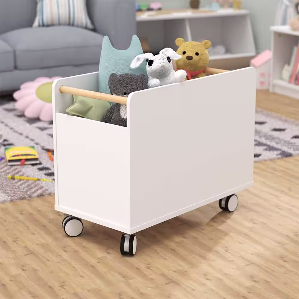 ClosetMaid KidSpace 24 in. W x 19 in. H White 1-Cube Wheeled Mobile Toy Organizer