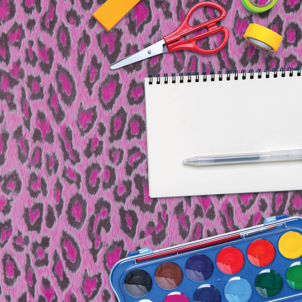 Fablon Leopard Pink Adhesive Film (Set of 2)