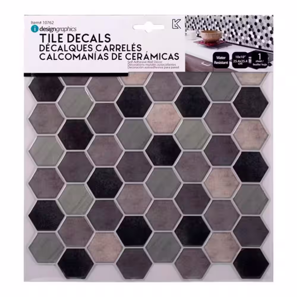 None Peel and Stick Wall Tiles for Kitchen Backsplash Bathroom and Living Room