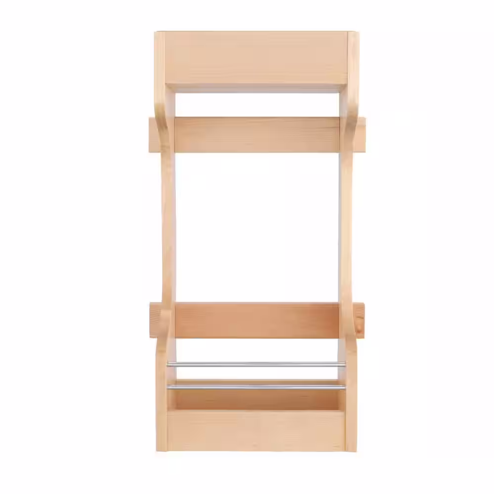 Rev-A-Shelf 10.625 x 5.25 x 18.625 Cabinet Door Mount Wood 2-Shelf, Natural