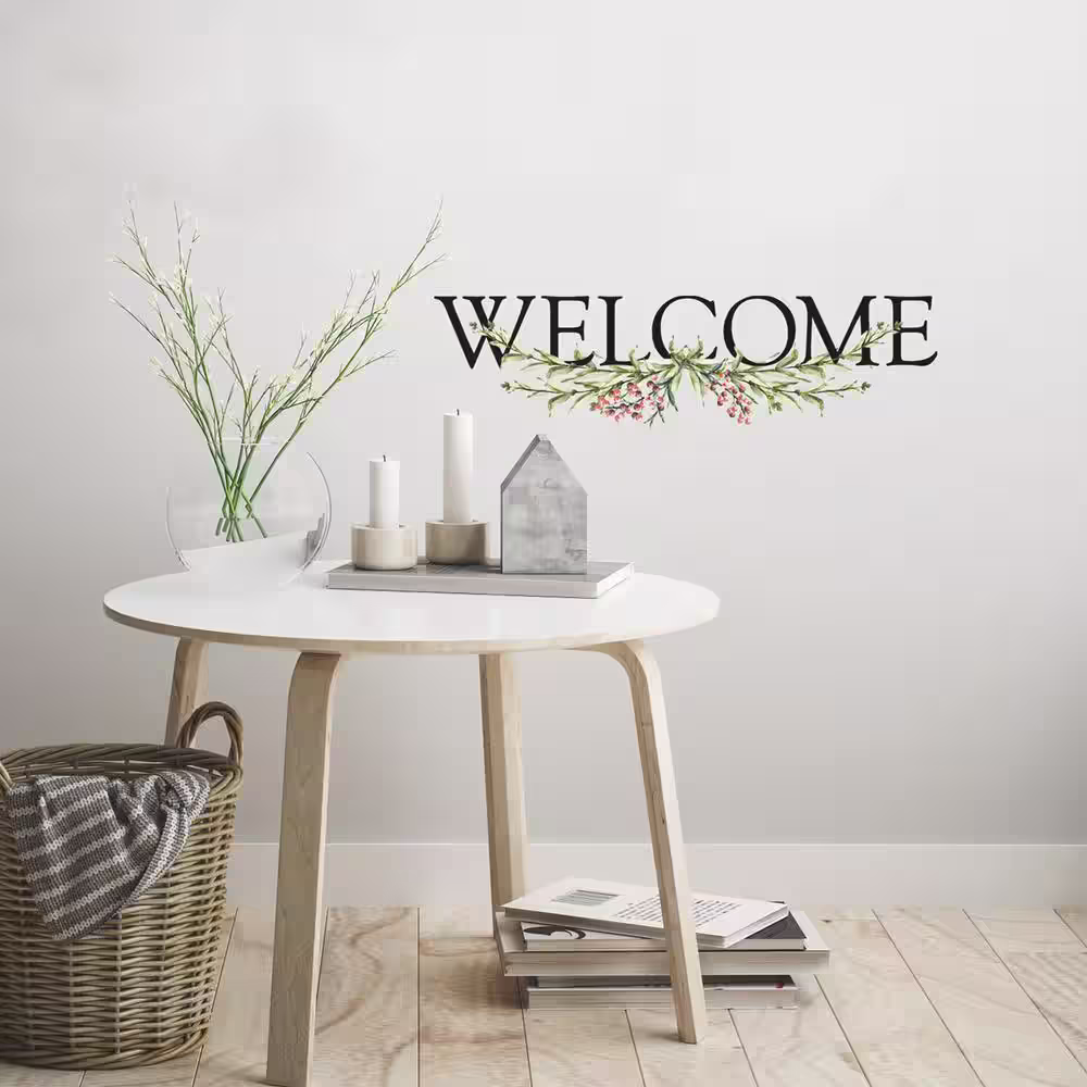 RoomMates Black and Green Welcome Quote Wall Decals