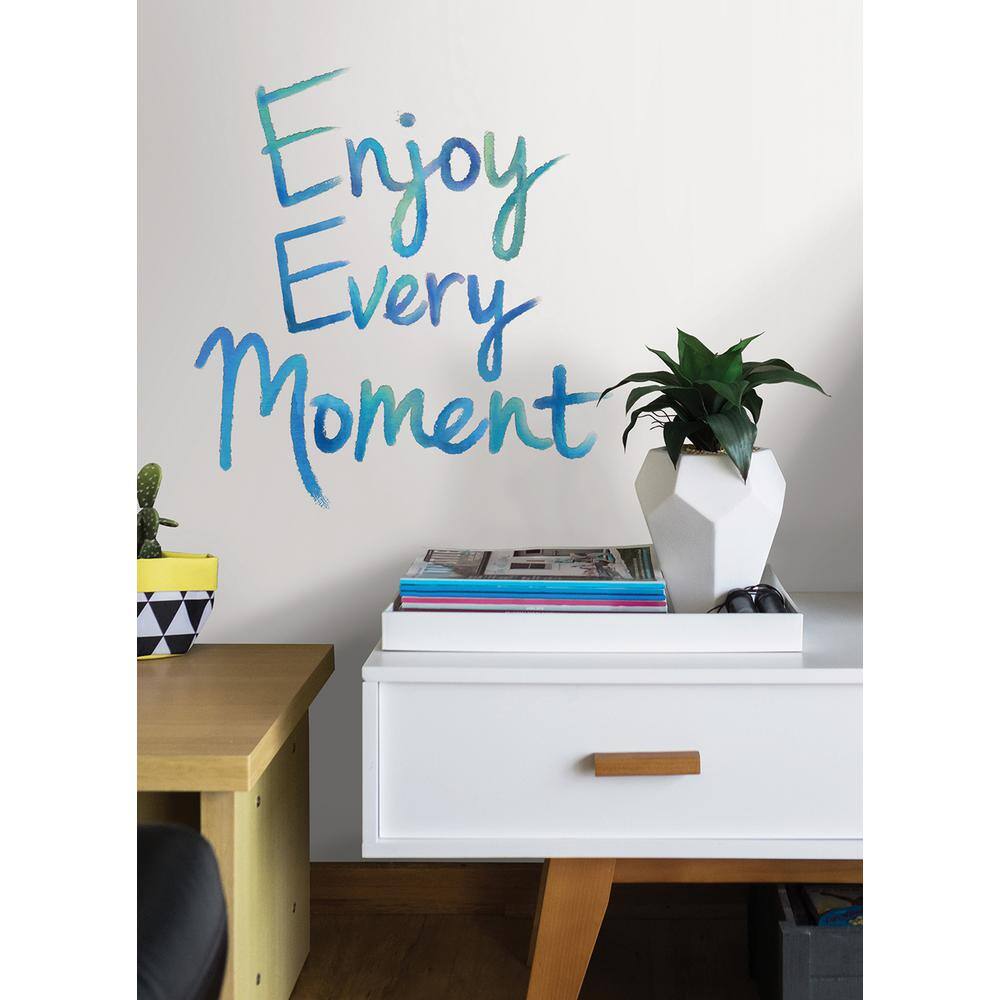 WallPops 17.25 in. x 19.5 in. Enjoy Every Moment Wall Decal